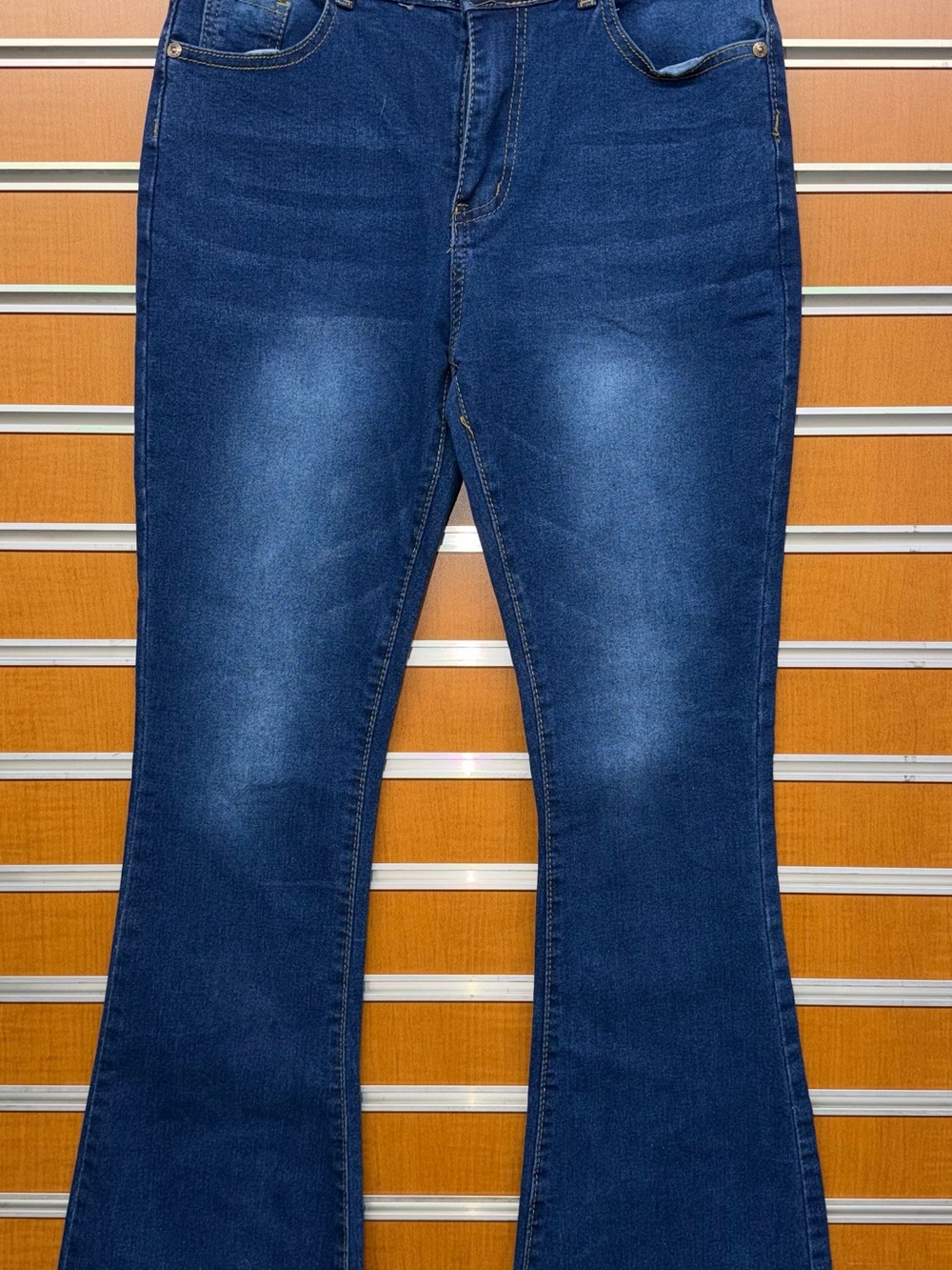 Pastels Dark Blue Women's Flare Jeans